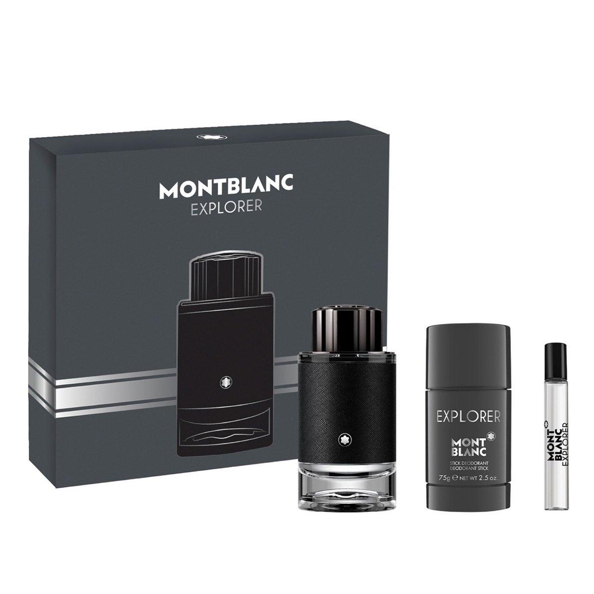 Gift Set Montblanc Explorer 3pcs (EDP 100ml + EDP 7.5ml + Deodorant Stick 75g)