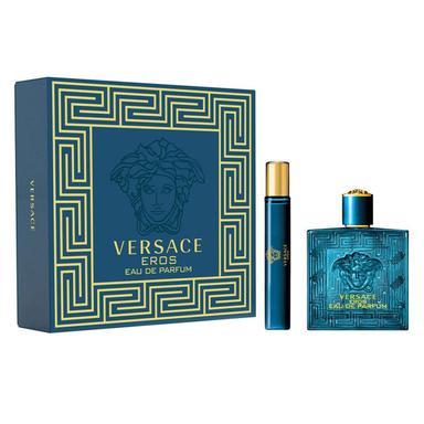 Gift Set Versace Eros Pour Homme Eau De Parfum 2pcs - Spring Set ( EDP 100ml & EDP 10ml )