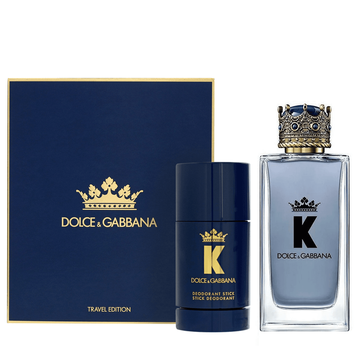 Gift Set Dolce & Gabbana K Eau de Toilette 2pcs ( EDT 100ml & Deodorant Stick 75g )